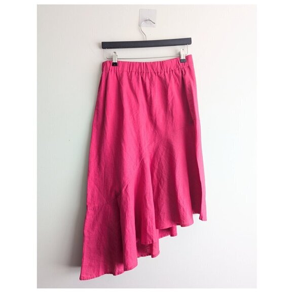 Madison the Label pink linen skirt - Picture 4 of 6